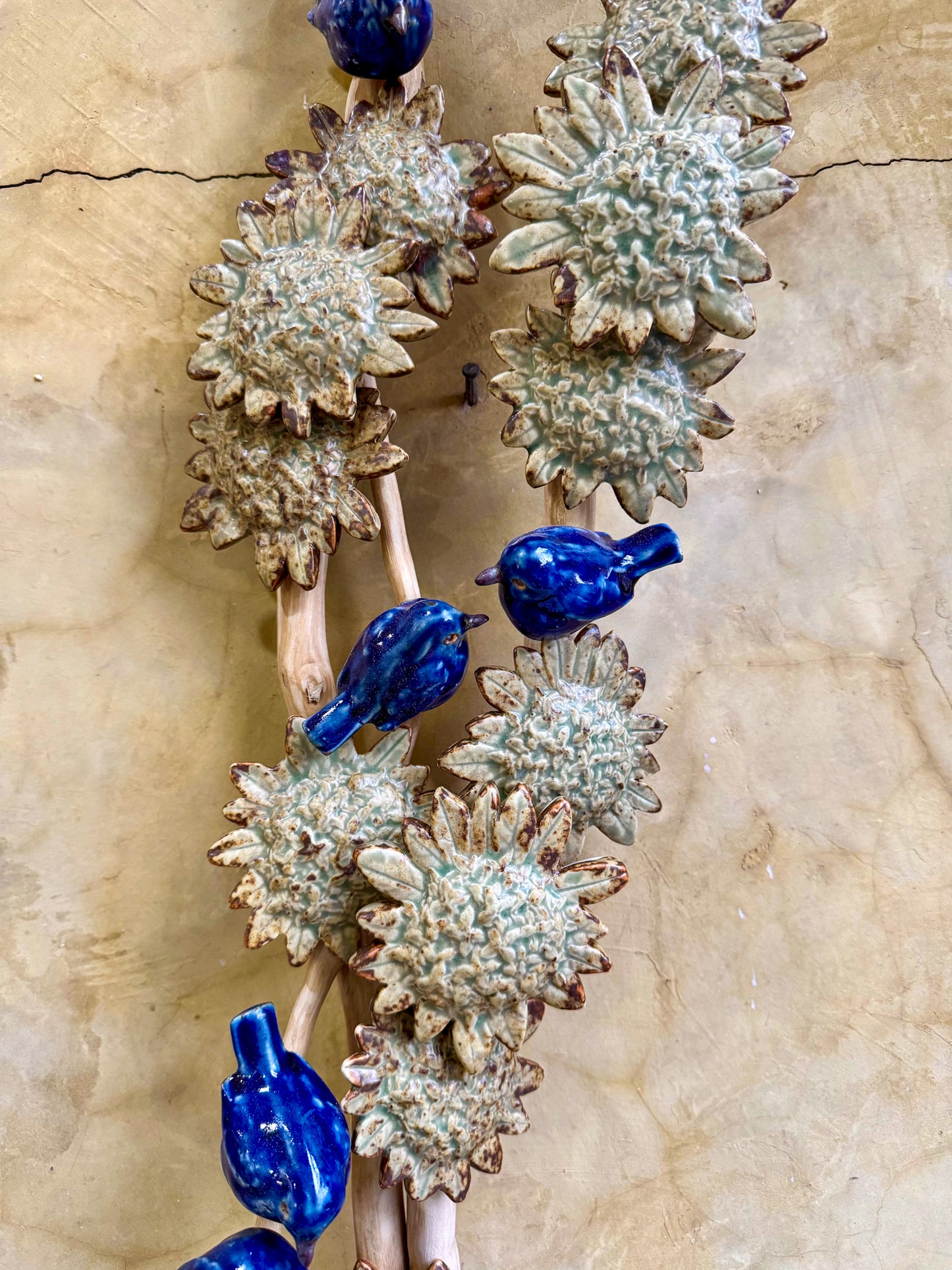 Santan w/ Birds Wall Hang