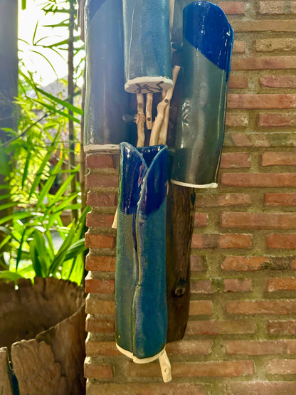 Bamboo Flute Vase Wall Hang