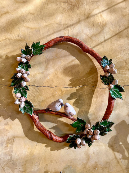 Wreath with Birds Wall Hang