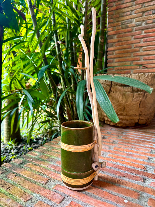 Bamboo Vase with Roots