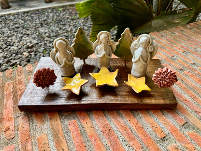 Christmas Angels Tealight Tabletop