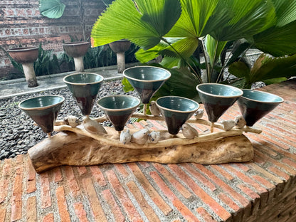 Funnel Vase with Birds Tabletop