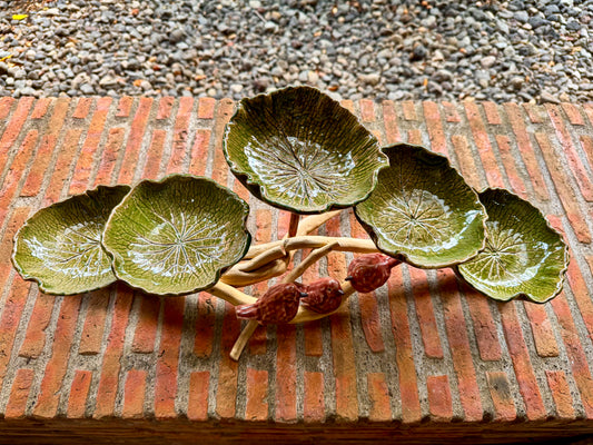 Lotus Bowls w/ Birds Tabletop