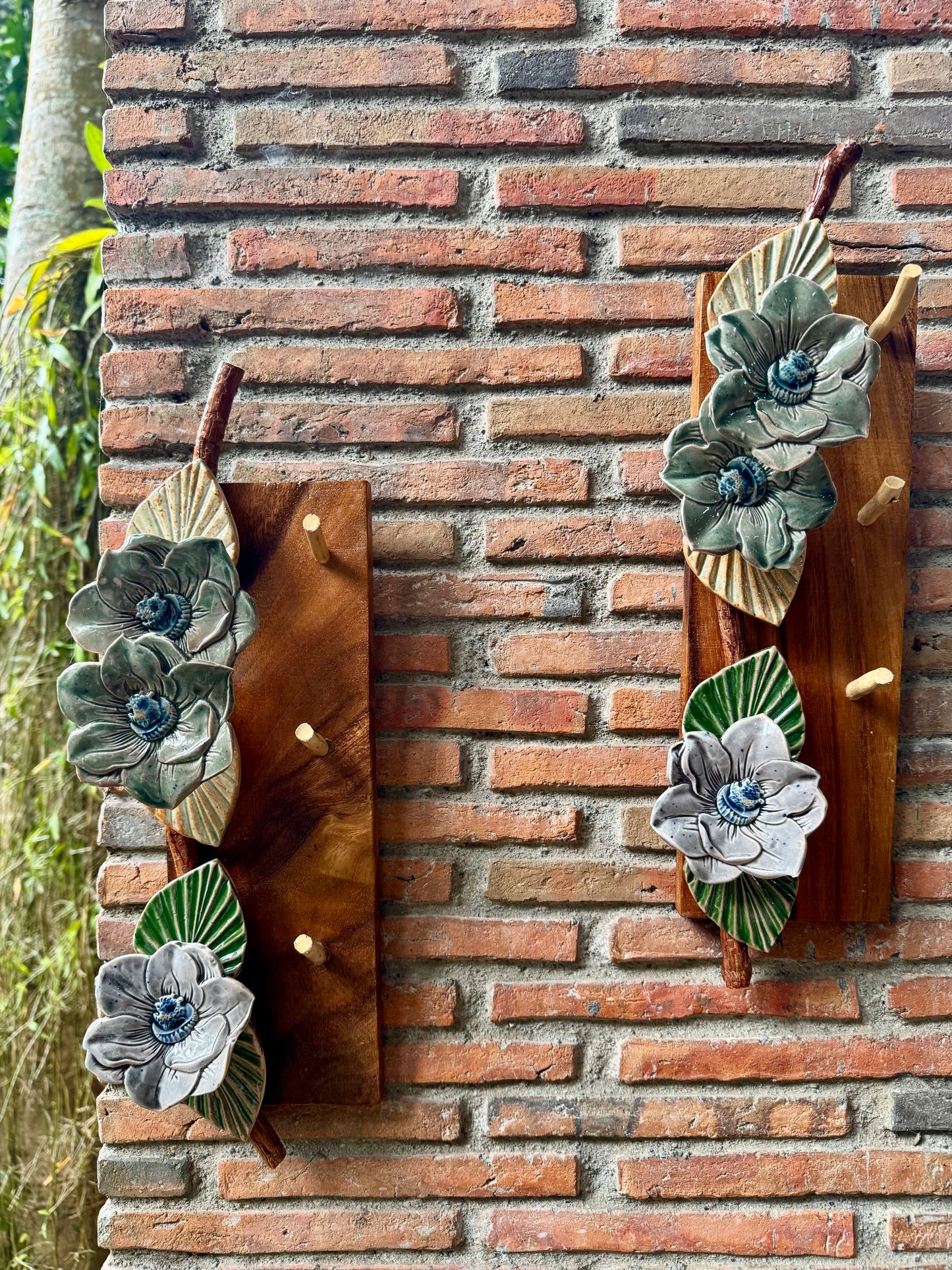 Flower Key Holder Wall Hang