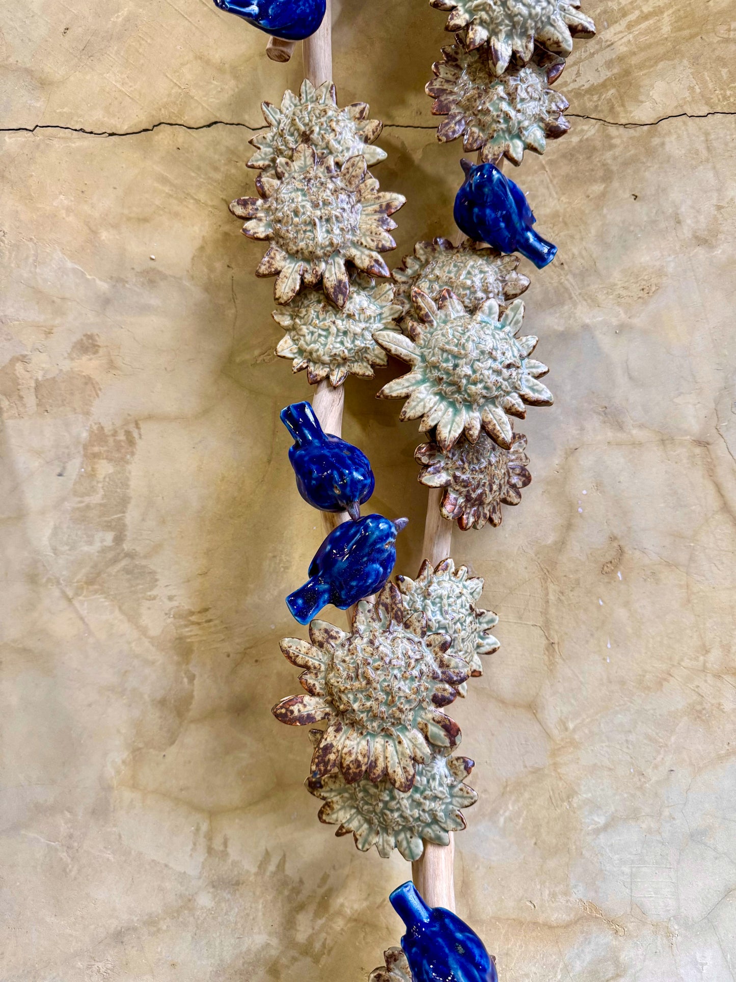 Santan w/ Birds Wall Hang