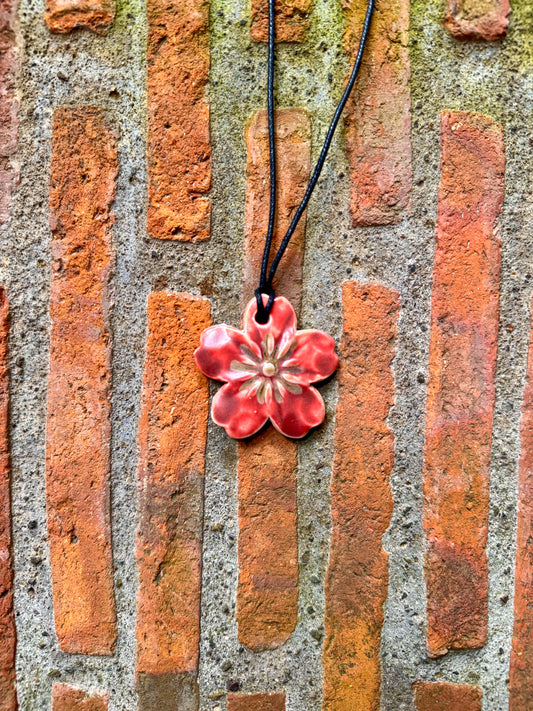 Ceramic Flower Necklace