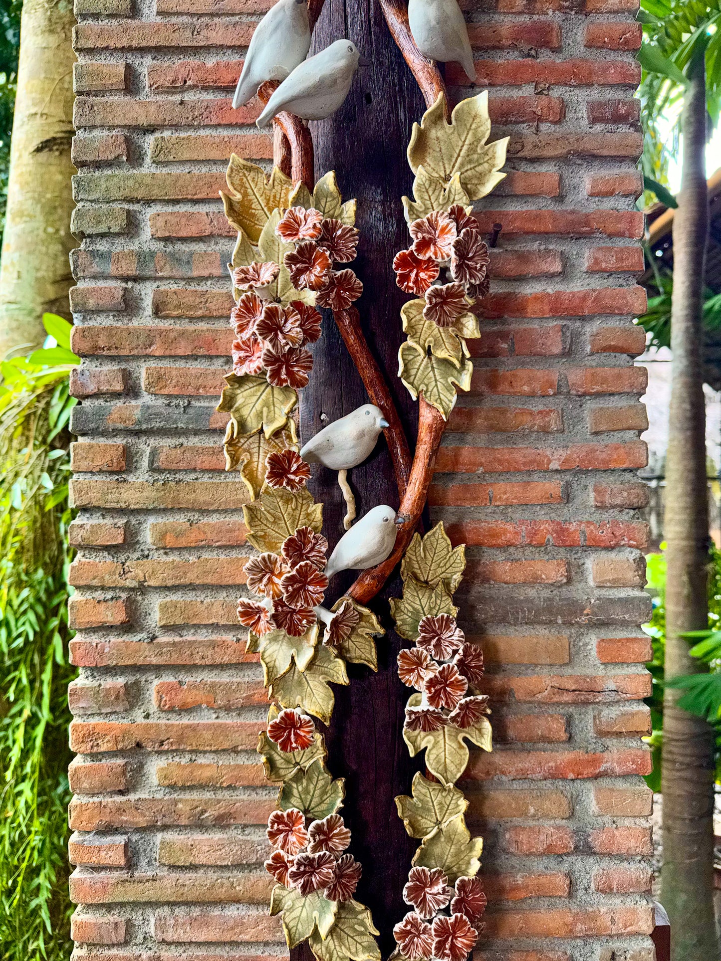 Birds and Gumamela Wall Hang