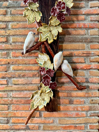 Birds and Gumamela Wall Hang