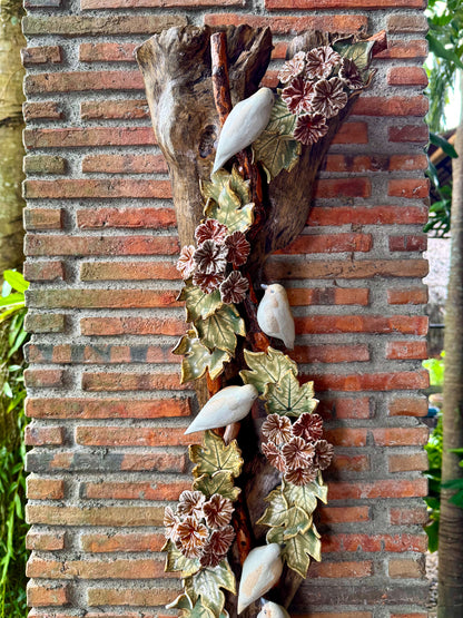 Birds and Gumamela Wall Hang