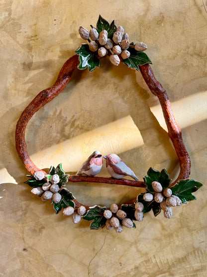 Wreath with Birds Wall Hang