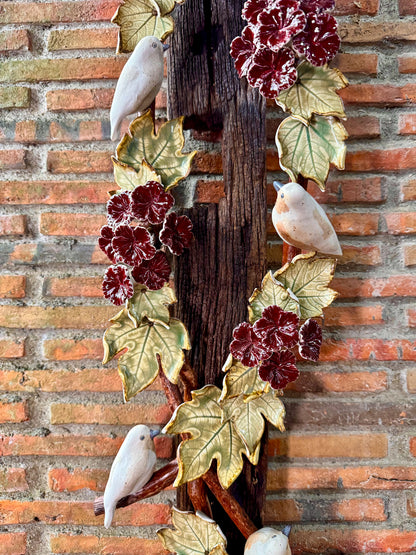 Birds and Gumamela Wall Hang