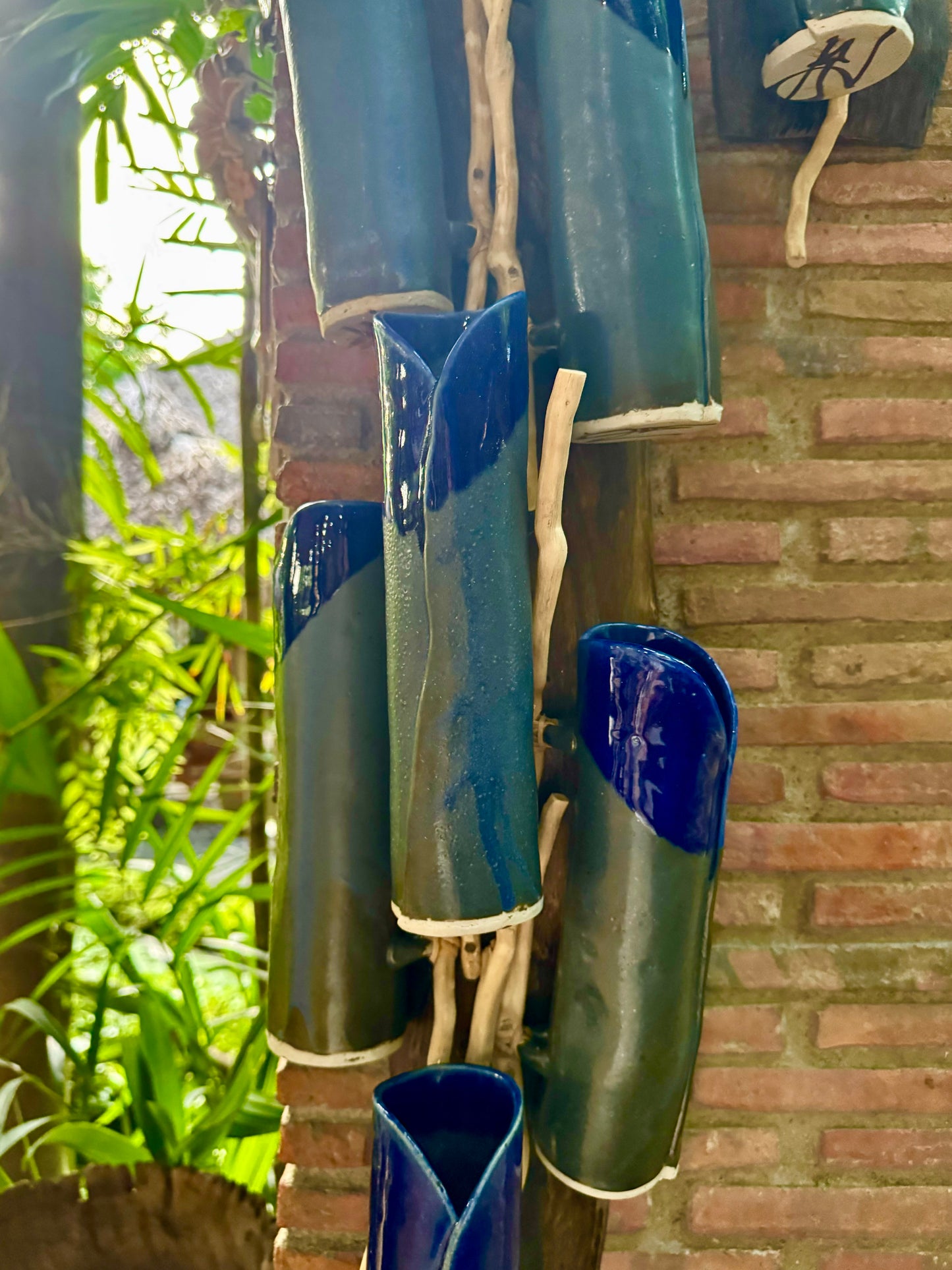 Bamboo Flute Vase Wall Hang