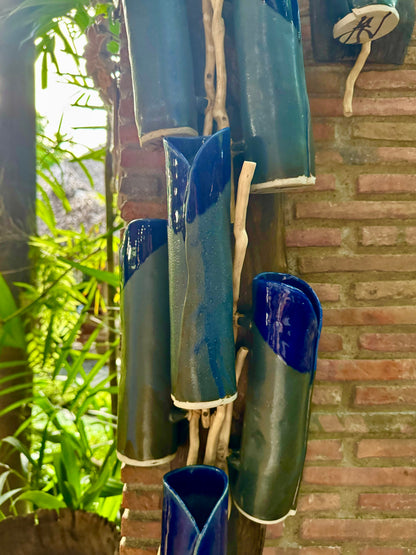 Bamboo Flute Vase Wall Hang