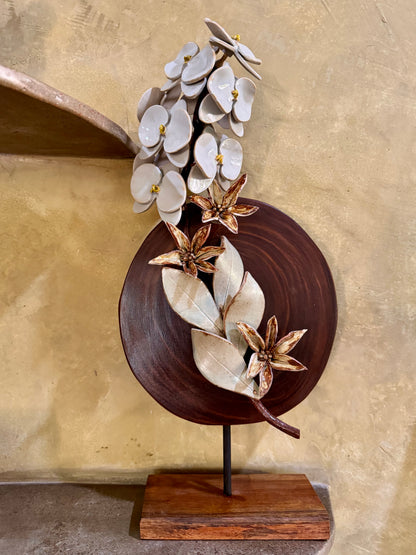 Phalaenopsis & Stargazer Ikebana Tabletop