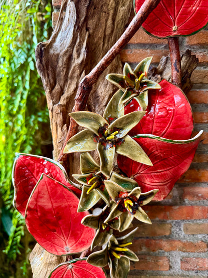 Phalaenopsis & Stargazer Wall Hang