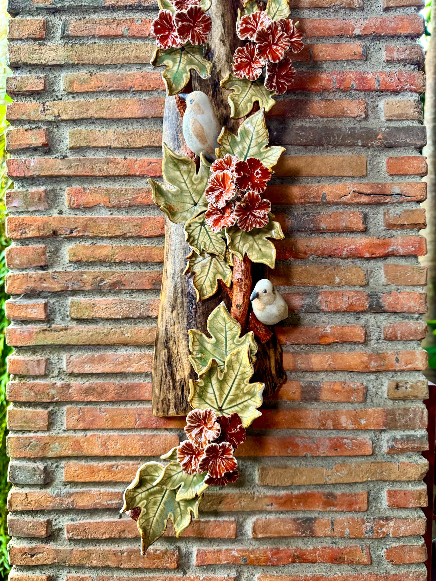 Birds and Gumamela Wall Hang