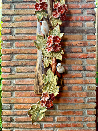 Birds and Gumamela Wall Hang