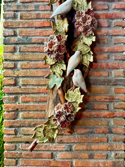 Birds and Gumamela Wall Hang