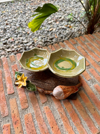 Bowls with Bird & Flower Tabletop