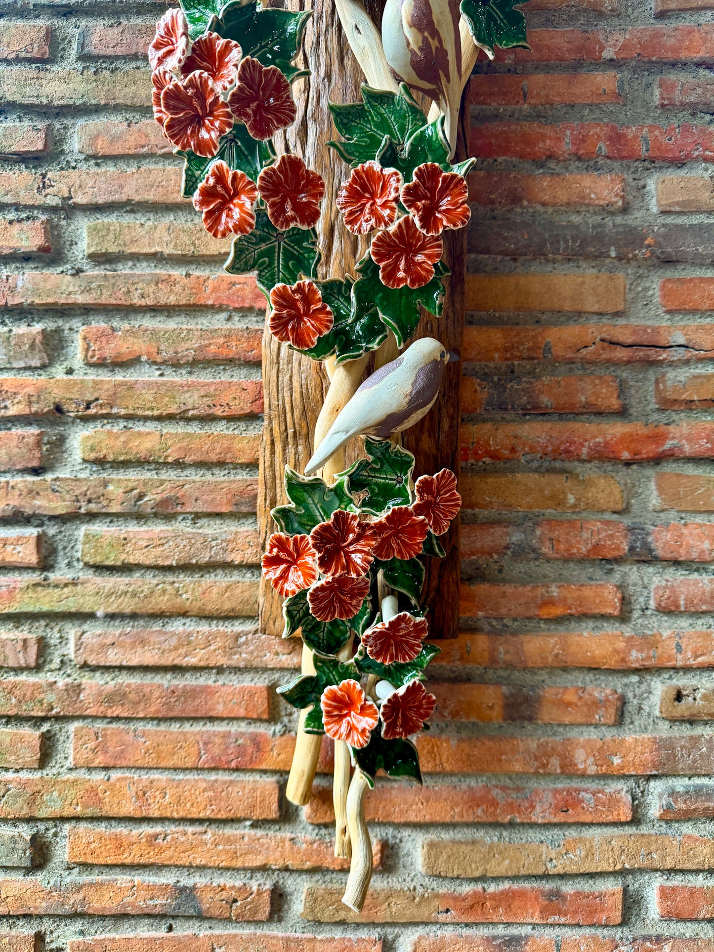 Birds and Gumamela Wall Hang