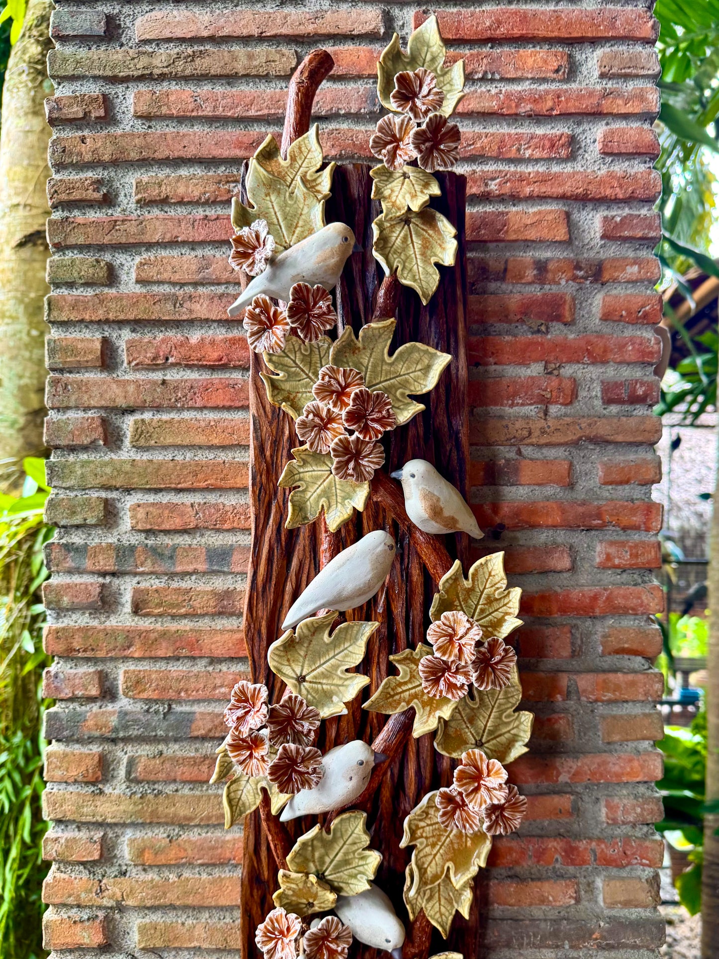 Birds and Gumamela Wall Hang