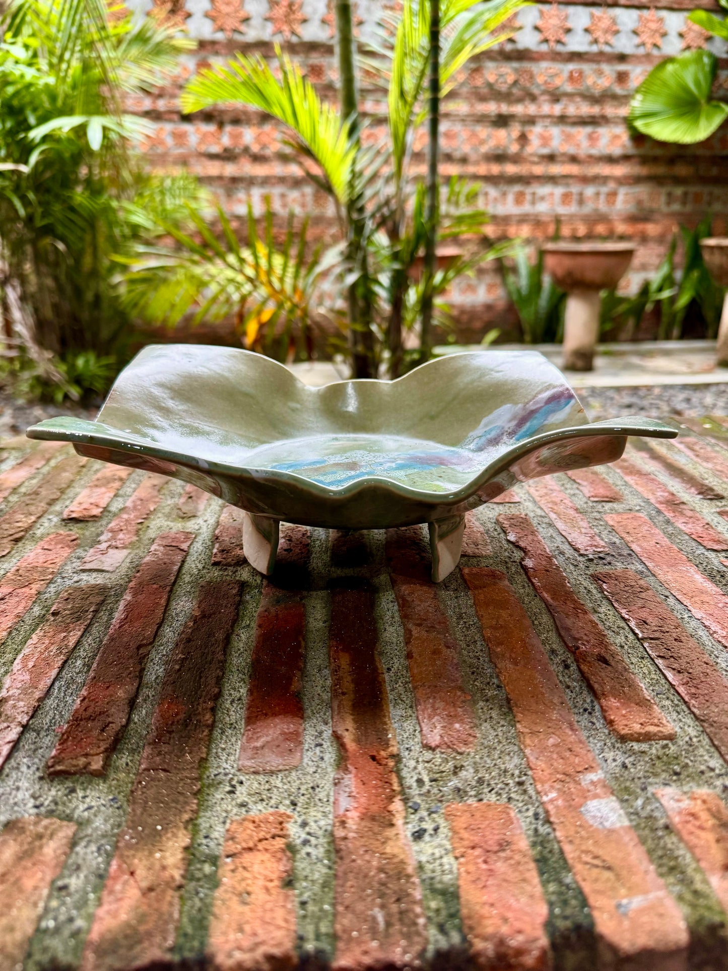 Footed Serving Plate