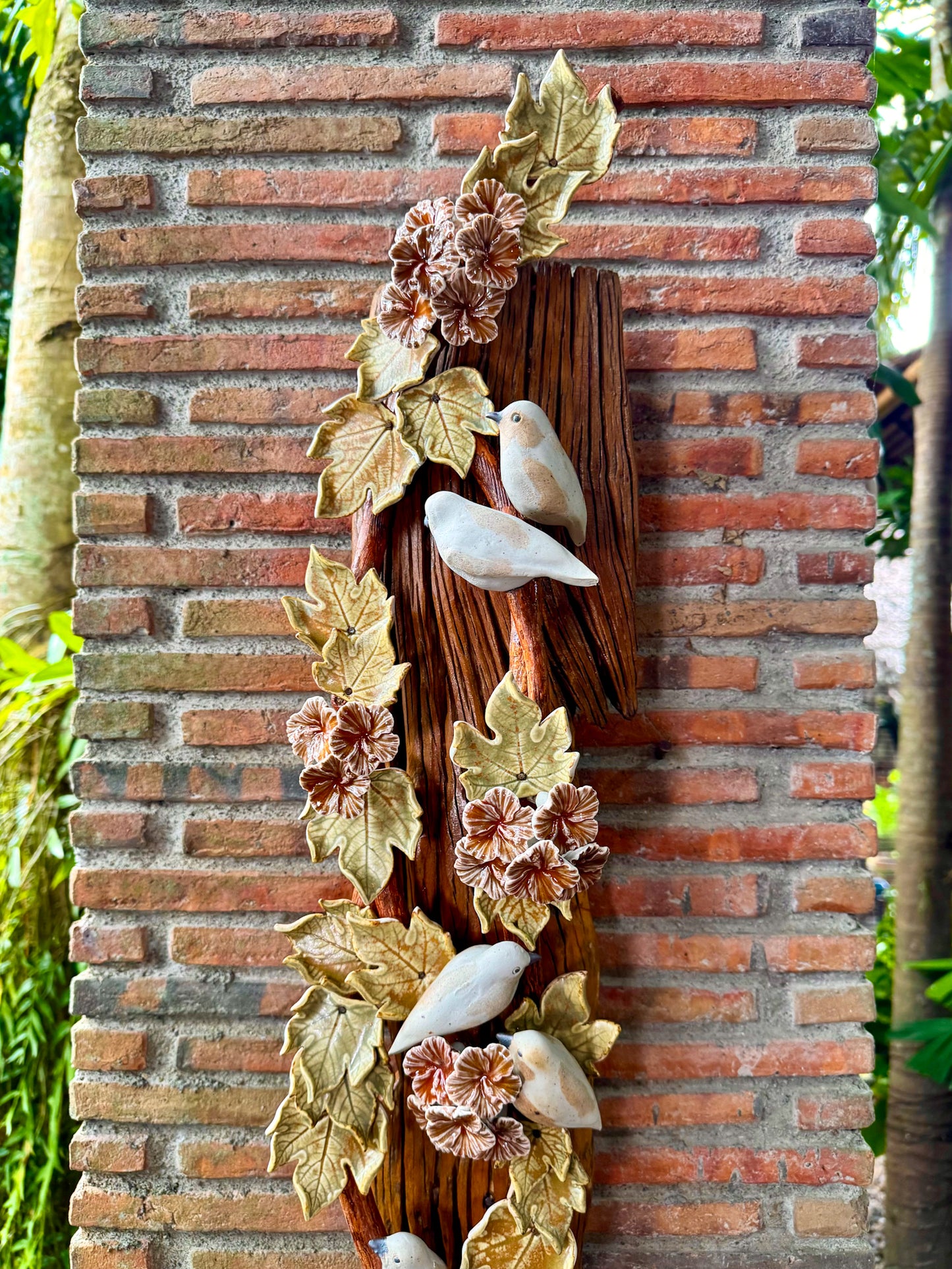 Birds and Gumamela Wall Hang