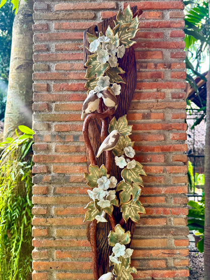 Birds and Gumamela Wall Hang