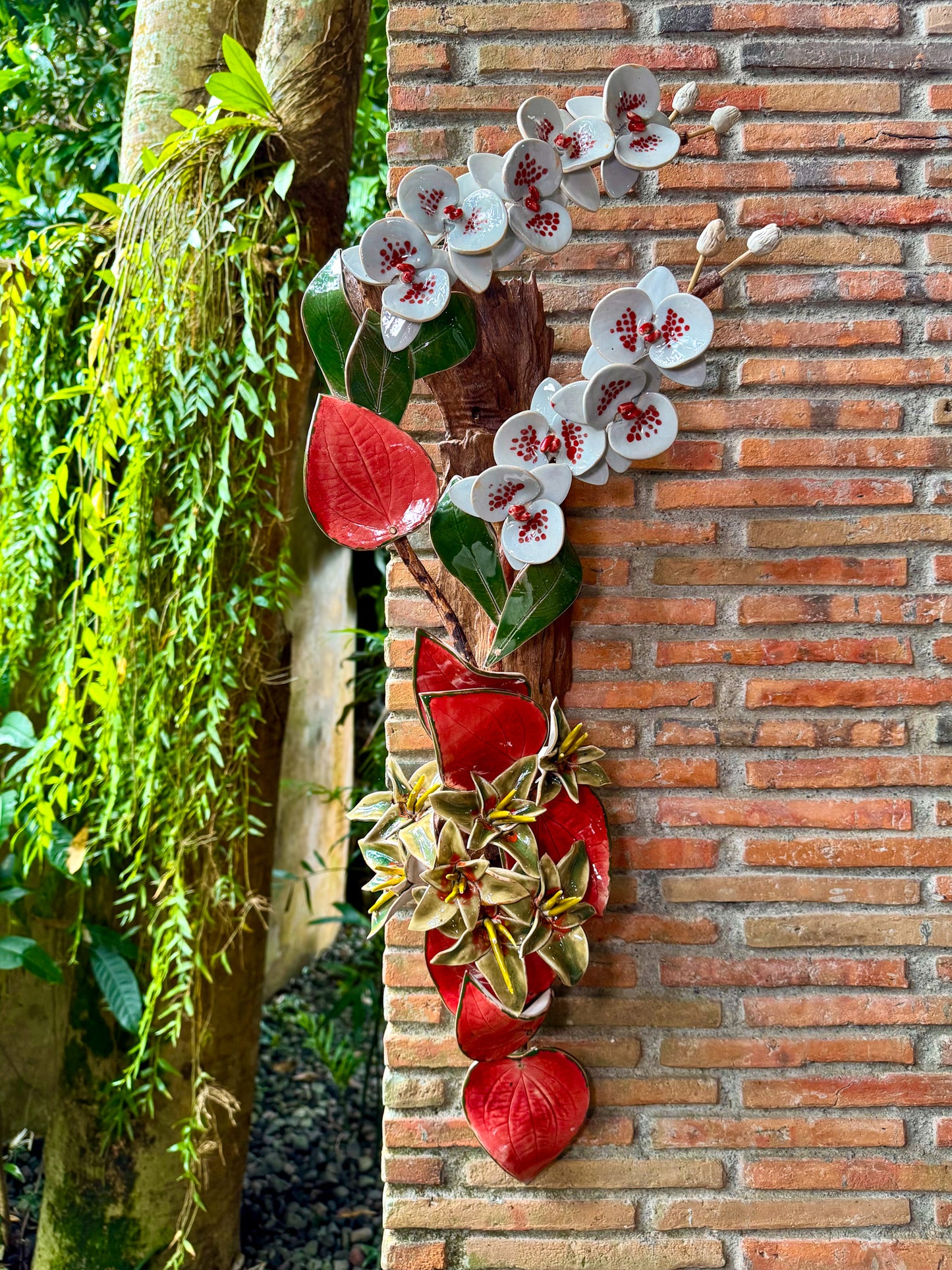 Phalaenopsis & Stargazer Wall Hang