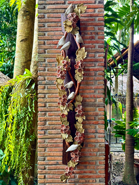 Birds and Gumamela Wall Hang