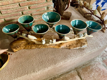 Funnel Vase with Birds Tabletop