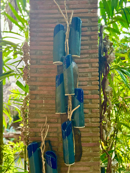 Bamboo Flute Vase Wall Hang