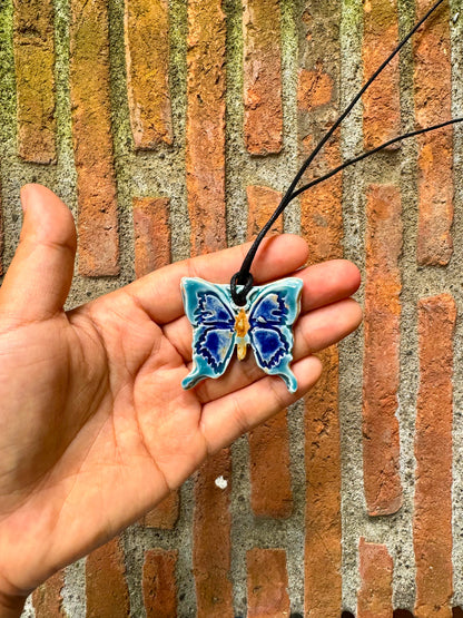 Ceramic Butterfly Necklace