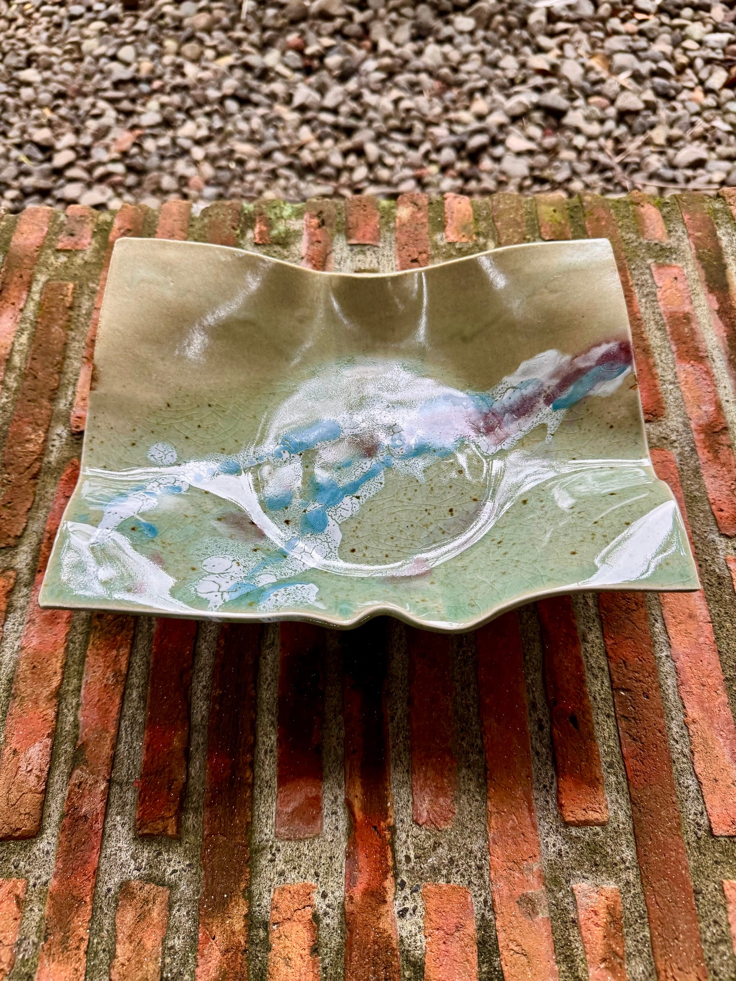 Footed Serving Plate