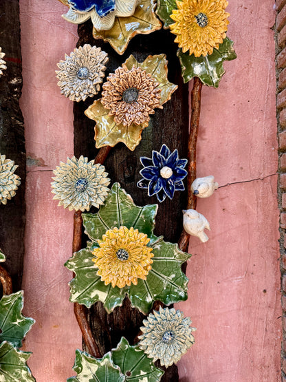 Flower & Birds Wall Hang