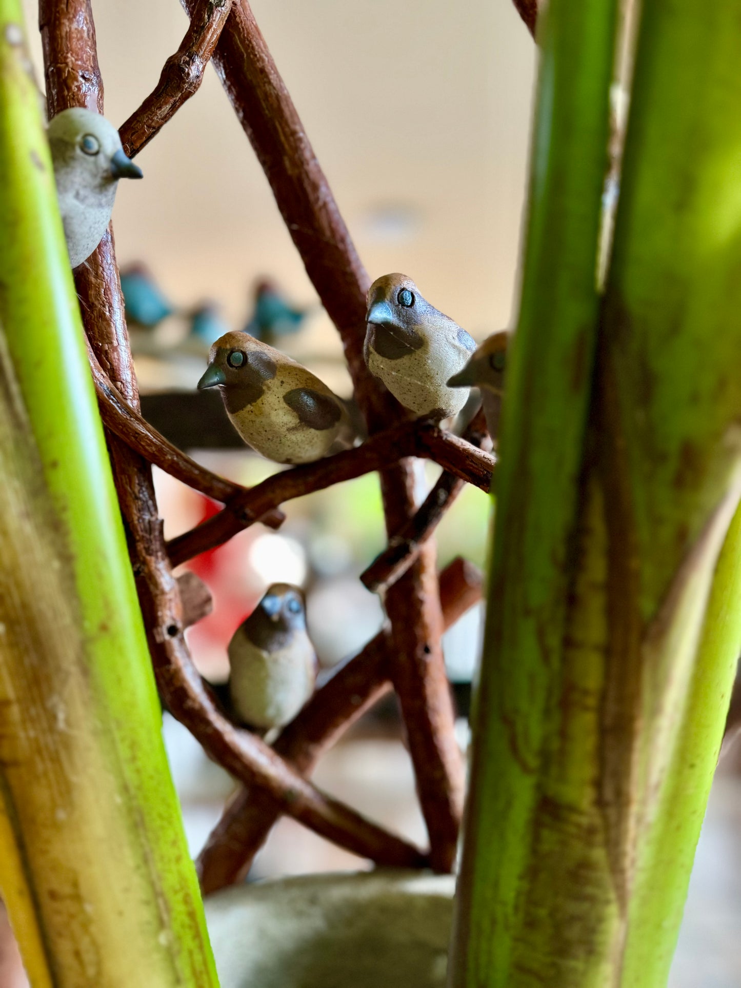 Birds on Vines Vase
