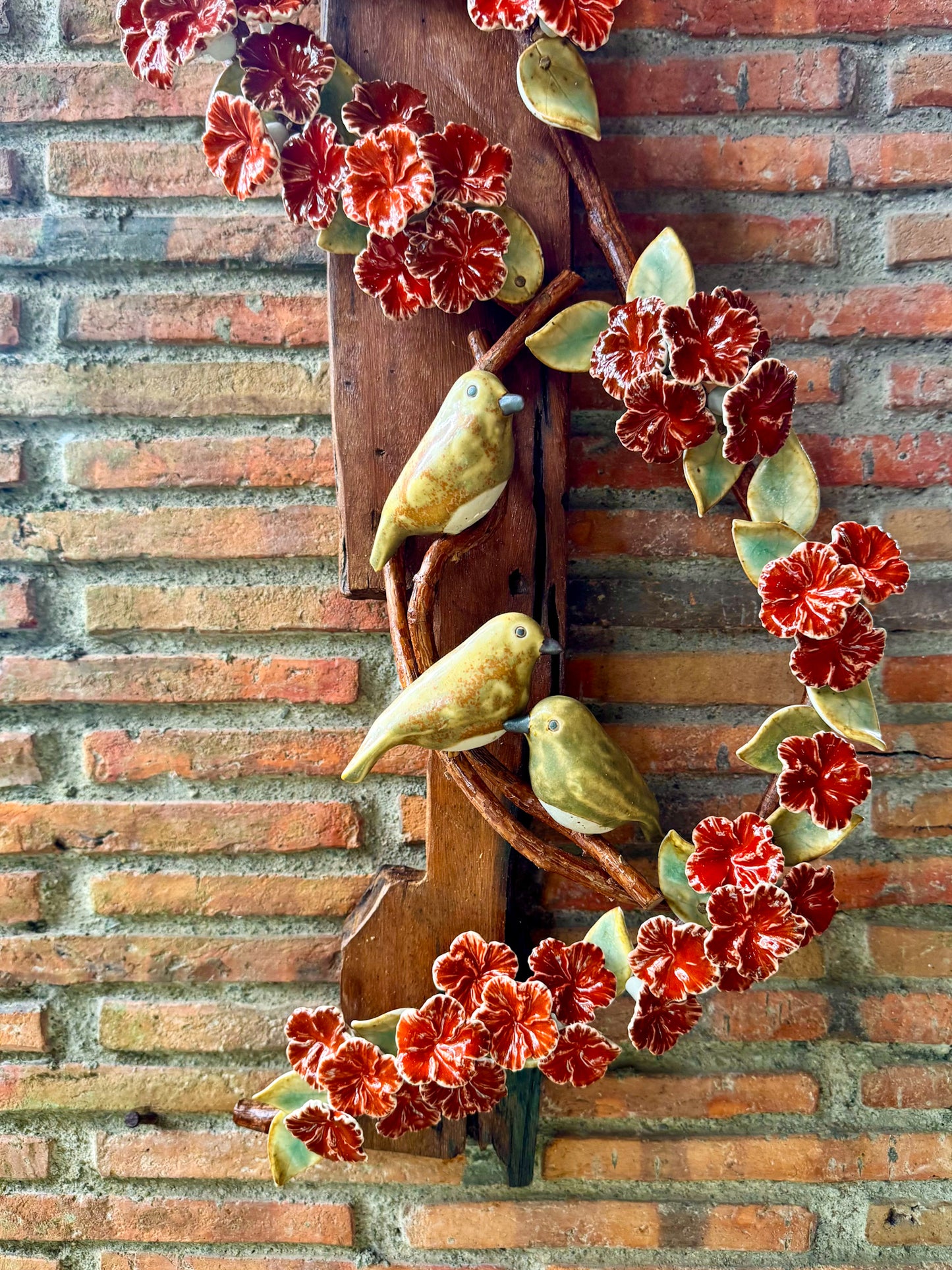 Birds and Gumamela Wall Hang