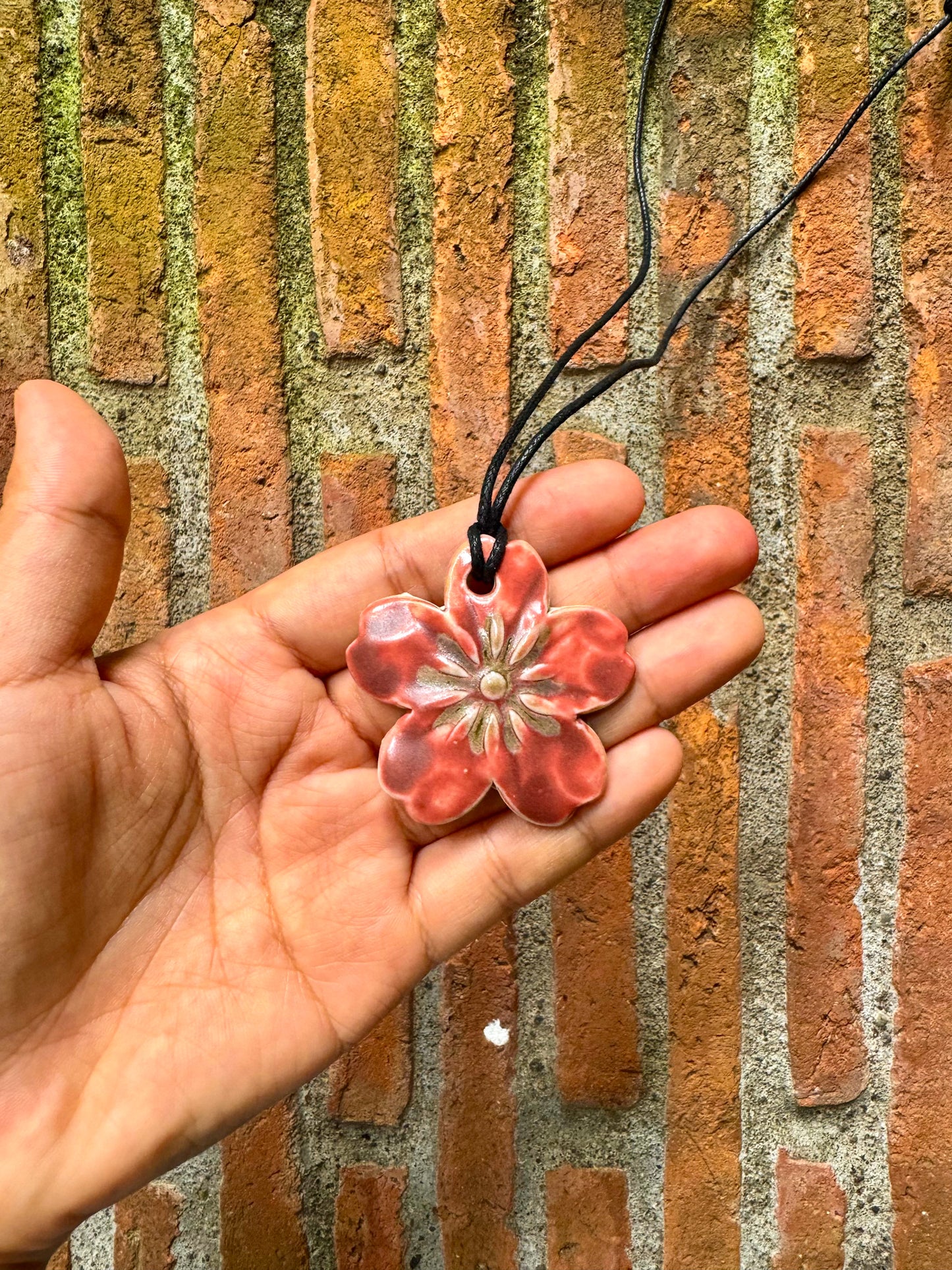 Ceramic Flower Necklace