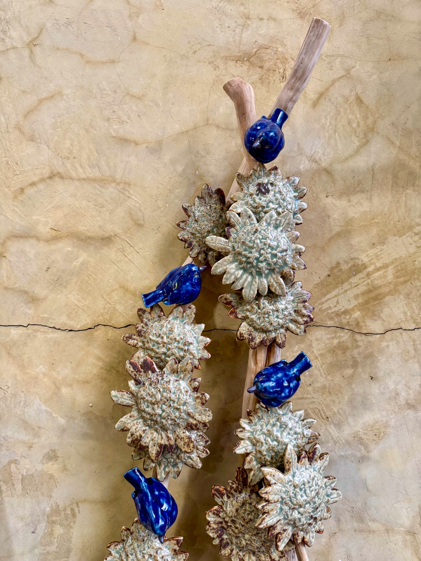 Santan w/ Birds Wall Hang