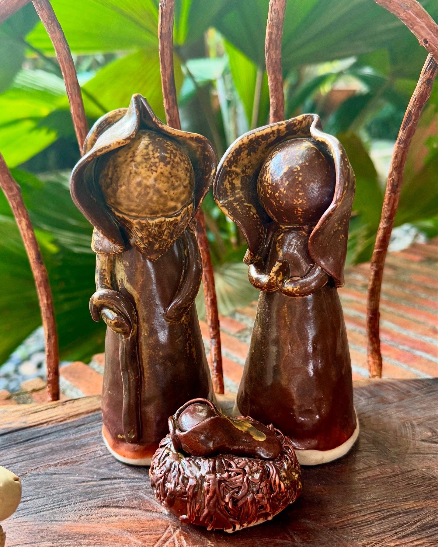 Nativity Tabletop (Mary, Jesus, Joseph, Angel, & 1 Sheep)