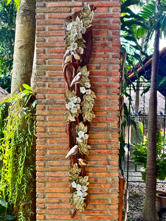 Birds and Gumamela Wall Hang