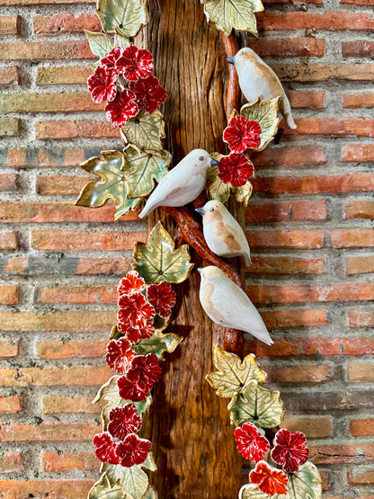 Birds and Gumamela Wall Hang