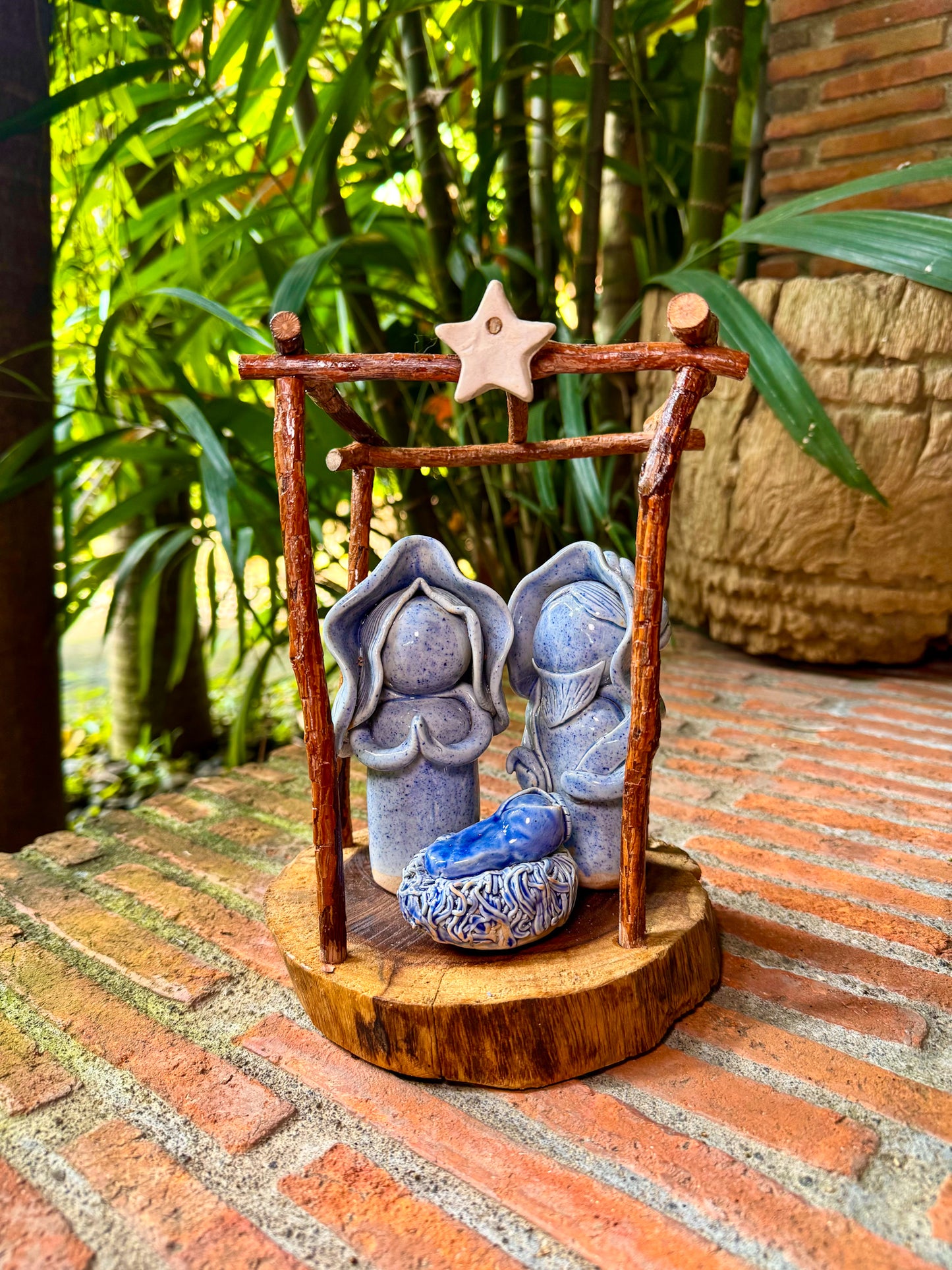 Blue Nativity Tabletop