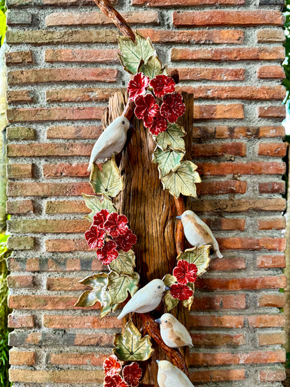 Birds and Gumamela Wall Hang