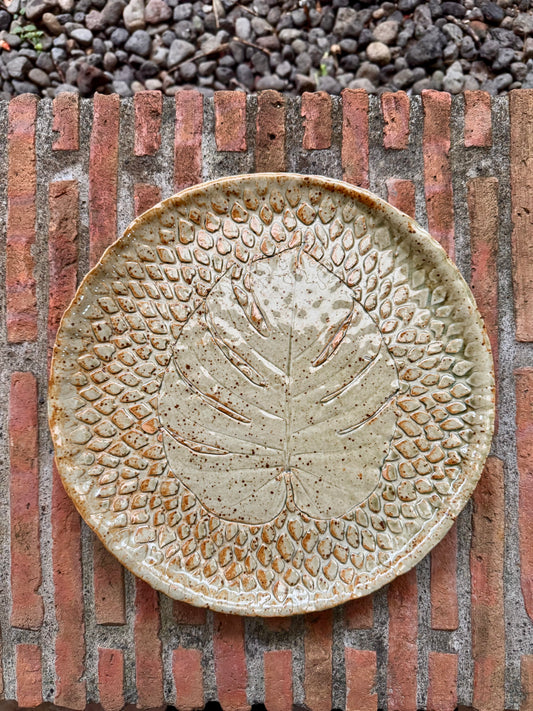 Monstera Plate Large
