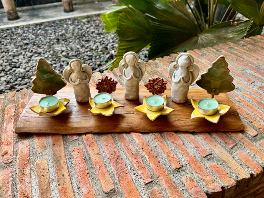 Christmas Angels Tealight Tabletop