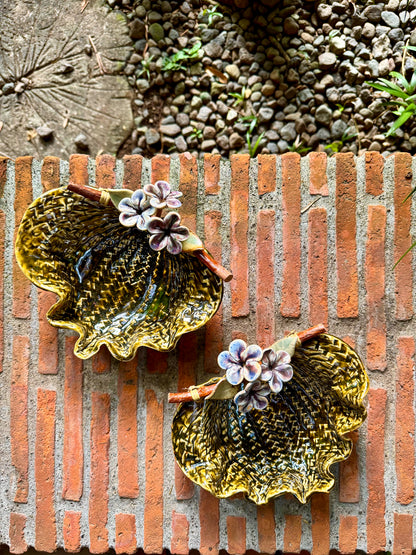Abaniko Bowl w/ Flowers