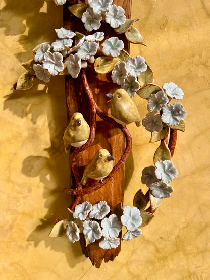 Birds and Gumamela Wall Hang