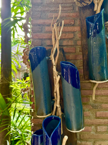 Bamboo Flute Vase Wall Hang