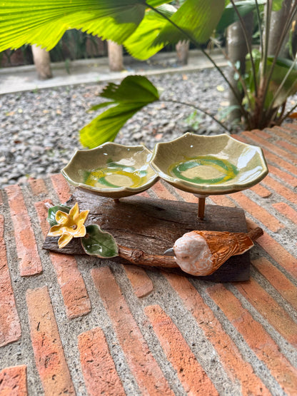 Bowls with Bird & Flower Tabletop